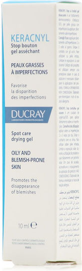 Ducray Keracnyl Gel Προσώπου κατά των Ατελειών με AHA & BHA 10ml