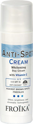 Froika Anti-Spot Whitening , Dark Spots & Blemishes Day Cream Suitable for Dry Skin with Vitamin C 15SPF 30ml