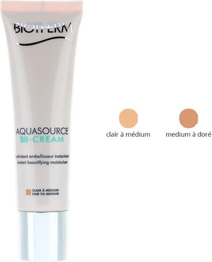 Biotherm Aquasource BB Крем SPF15 Светъл До Среден Дневен Крем За Лице със SPF15 за Хидратация и Несъвършенства по Кожата 30ml