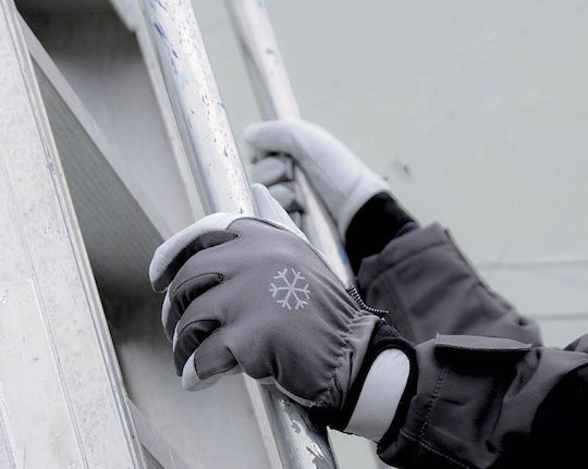 Cofra Coldext Gloves for Work Cold-Resistant Gray Leather 1pcs