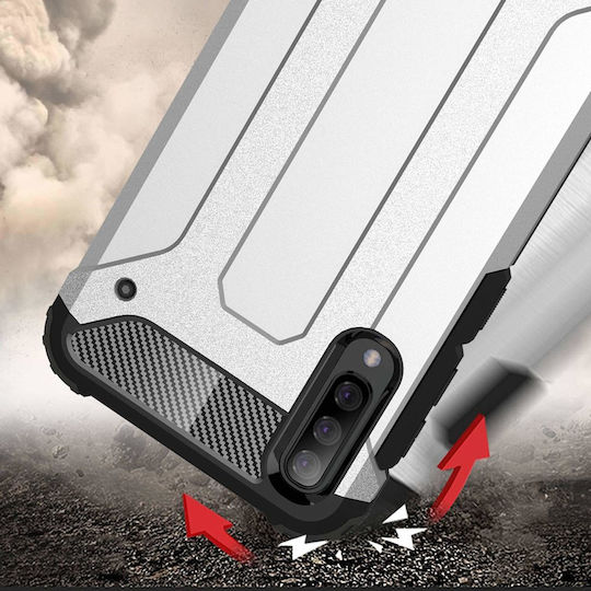 Techsuit Hybrid Back Cover Πλαστικό / Σιλικόνης Μαύρο (Galaxy A30s)