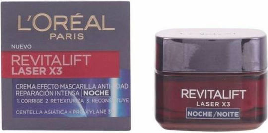 L'Oreal Paris Revitalift Laser X3 Αντιγηραντική Κρέμα Προσώπου Νυκτός για Κανονικές Επιδερμίδες 50ml