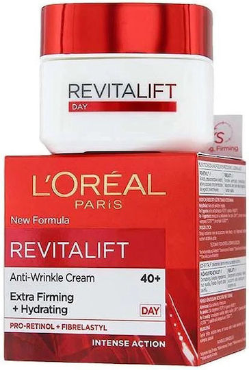 L'Oreal Paris Revitalift Κρέμα Προσώπου Ημέρας με SPF23 για Ενυδάτωση, Αντιγήρανση & Σύσφιξη με Ρετινόλη & Πεπτίδια 50ml