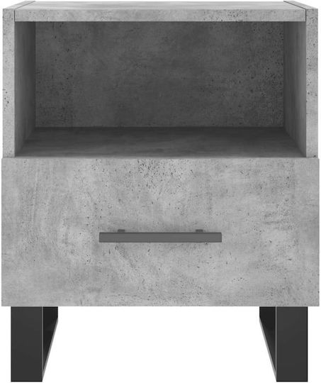 Комод Дървен Сив бетон 40x35x47.5см