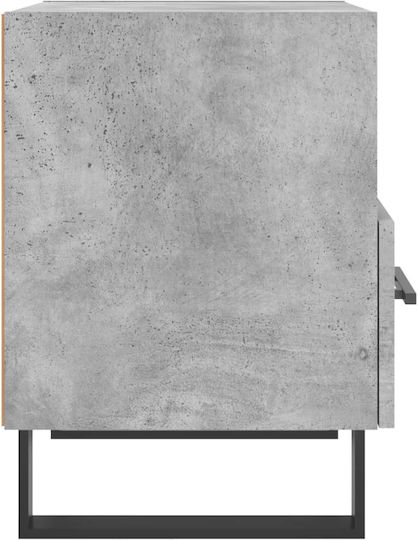 Комод Дървен Сив бетон 40x35x47.5см