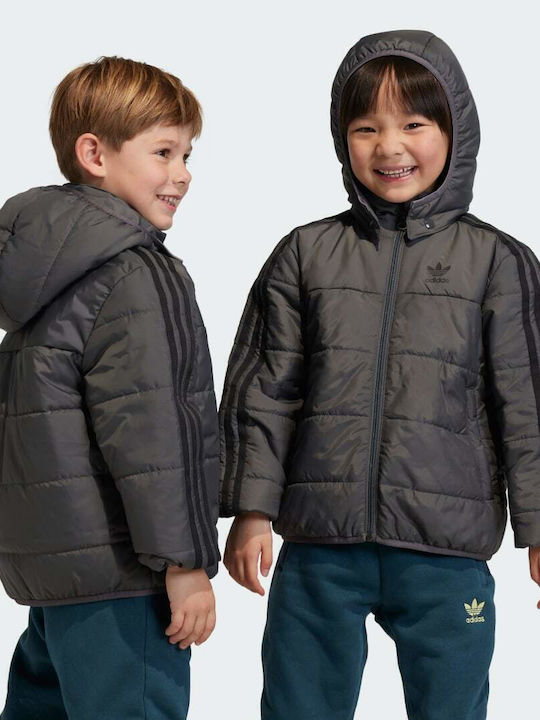 adidas Kinder Sport Jacke Grau