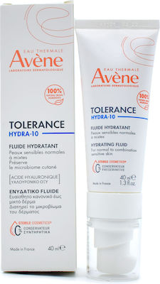 Avene Tolerance Hydra-10 Redness 48h Day/Night Cream Suitable for Oily/Combination Skin with Hyaluronic Acid 40ml