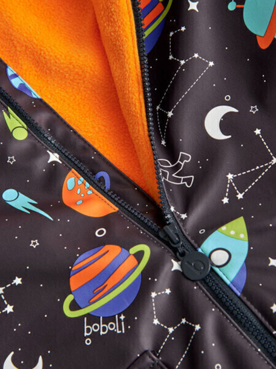 Waterproof Kids' Casual Jacket Long with Lining & Hood Anthracite