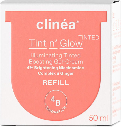 Clinea Tint n' Glow LightRefill Gel Face Day Tinted 50ml