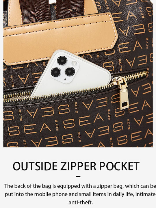 Women's Brown Backpack Bag
