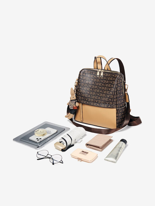 Women's Brown Backpack Bag