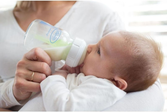 Dr. Brown's Plastic Baby Bottle Set Options Natural Flow Anti-Colic with Silicone Nipple for 0+, 0+ m, months 270ml