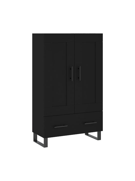 Cabinet Floor Black 69.5x31x115cm