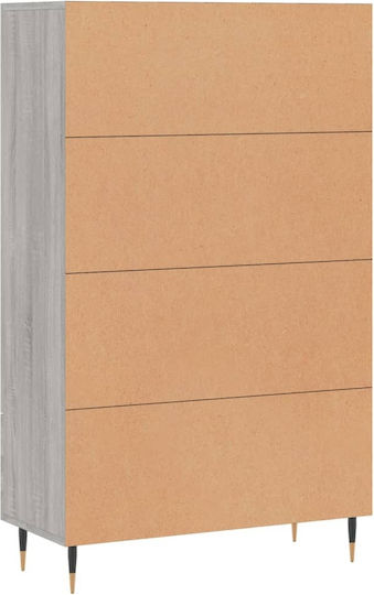 Μπουφές από Ξύλο & Μέταλλο Γκρι 69.5x31x115cm