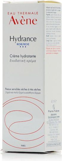 Eau Thermale Avène Hydrance Rich 24ωρη Ενυδατική Κρέμα Προσώπου Ημέρας 40ml