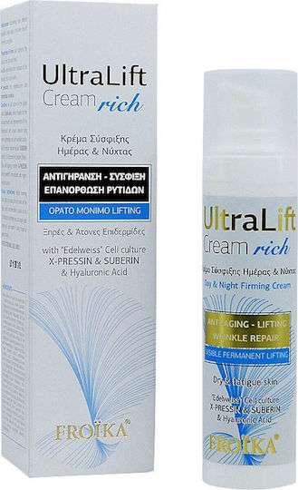 Froika UltraLift Rich 24ωρη Ενυδατική & Αντιγηραντική Κρέμα Προσώπου με Υαλουρονικό Οξύ & Πεπτίδια 50ml
