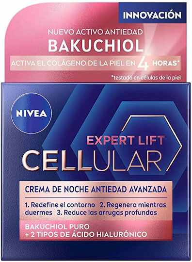 Nivea Cellular Hyaluron Filler +Elasticity Reshape Κρέμα Προσώπου Νυκτός για Ενυδάτωση, Αντιγήρανση & Σύσφιξη με Υαλουρονικό Οξύ 50ml