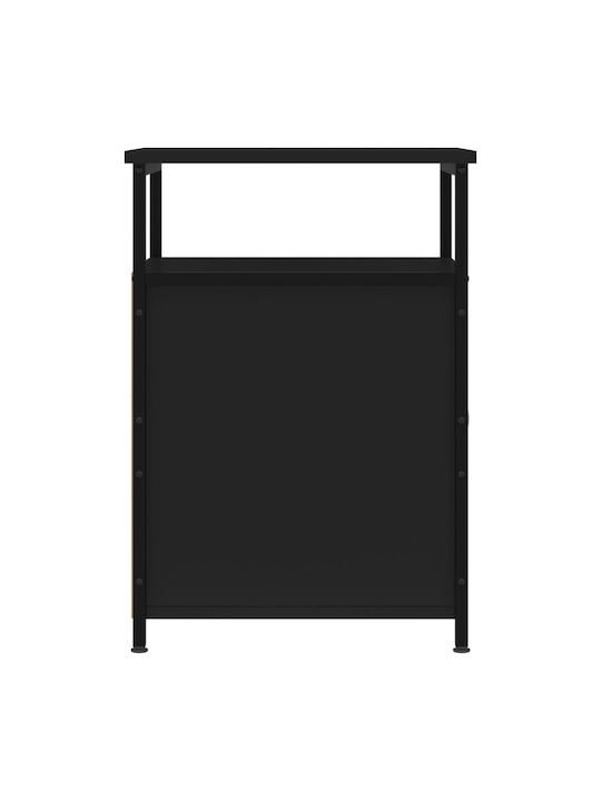 Κομοδίνα Ξύλινα Μαύρα 2τμχ 40x42x60cm