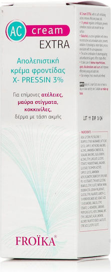 Froika AC 24ωρη Ενυδατική & Ρυθμιστική Κρέμα Προσώπου κατά των Ατελειών & της Ακμής με Bakuchiol 30ml