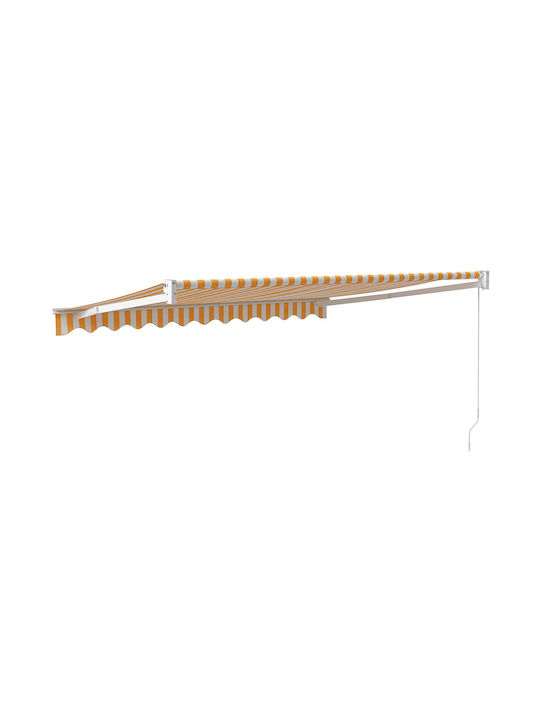 vidaXL Cort Terasă Galben x2.5m