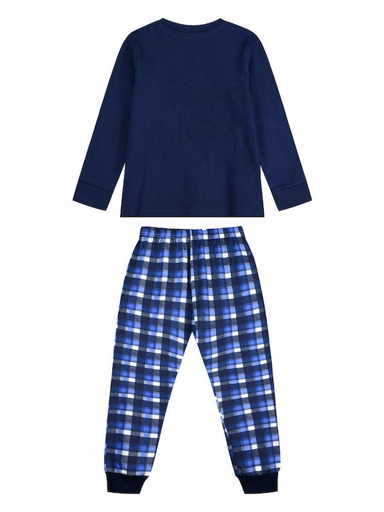 Energiers Kids' Pajamas Winter Navy Blue Set