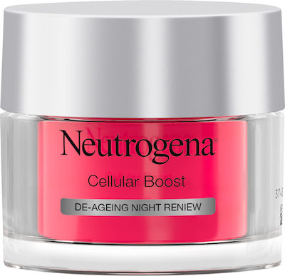 Neutrogena Cellular Boost fără culoare Anti-îmbătrânire Cremă Pentru Față cu Acid Hialuronic & Vitamina C 50ml