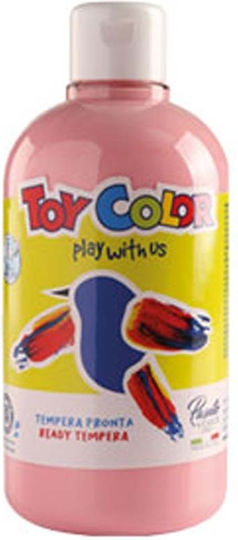 Toy Color Ready Tempera de Pictură Roz în Sticlă 500ml 1buc