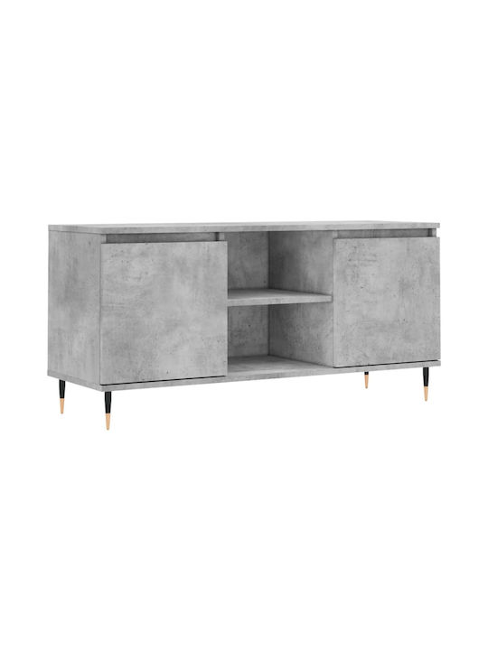 TV Stand Wooden Gray L104xW35xH50cm