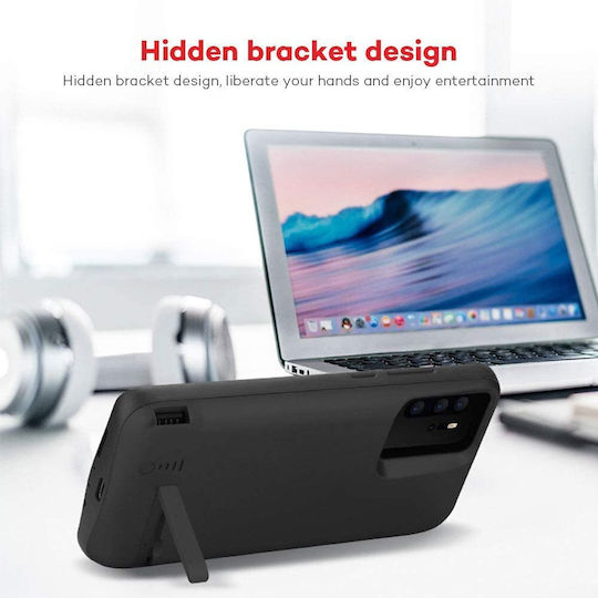 Techsuit Back Cover Σιλικόνης Μαύρο (Huawei P30 Pro)