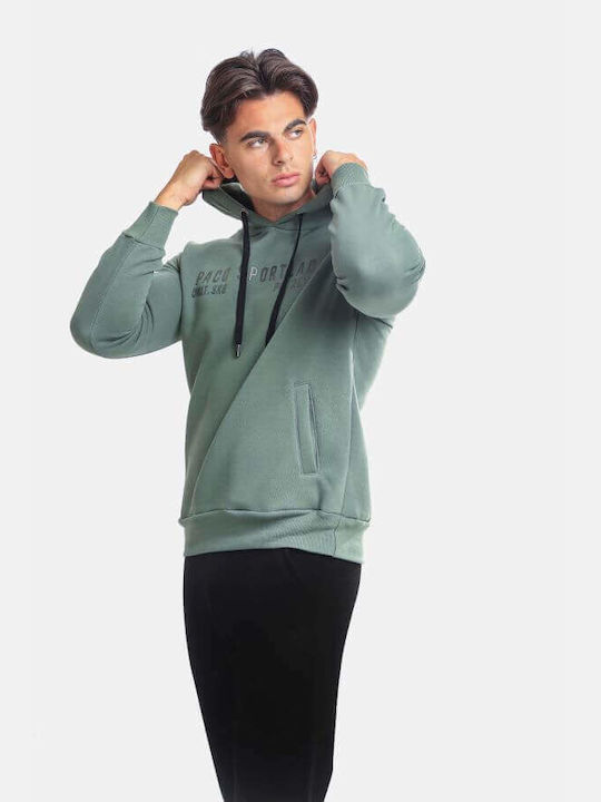 Paco & Co Men's Sweatshirt with Hood Green