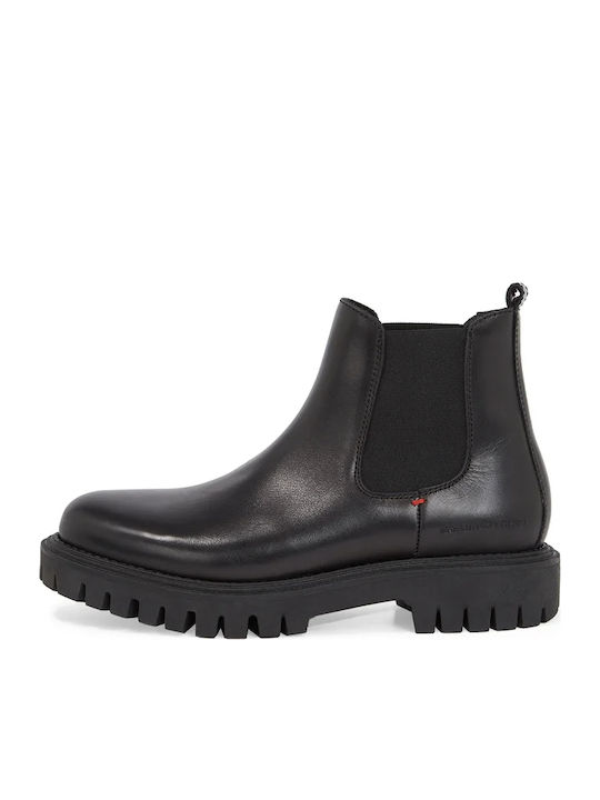 Piele Negru Ghete barbati