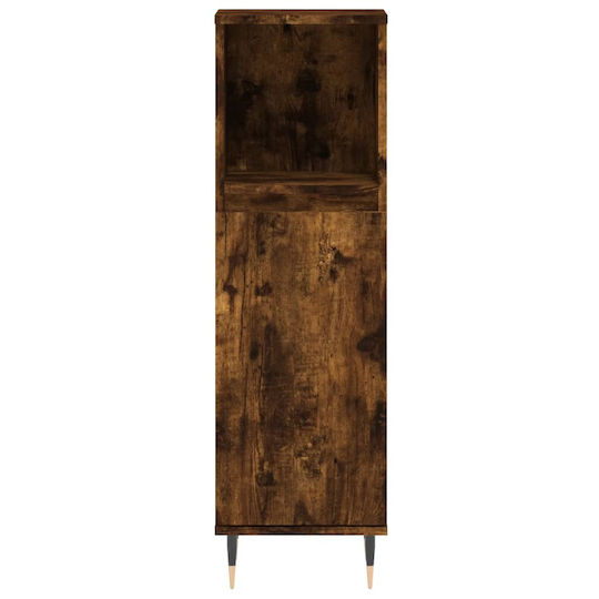 vidaXL Waschtisch ohne Waschbecken L30xB30xH100cm Eiche