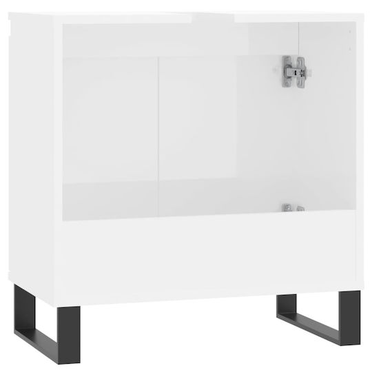 vidaXL Waschtisch ohne Waschbecken L58xB33xH60cm Weiß