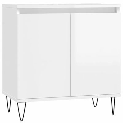 vidaXL Cabinet de baie fără chiuvetă L58xl33xH60cm Alb