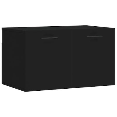 vidaXL Cabinet de baie L60xA36.5xÎ35cm Negru