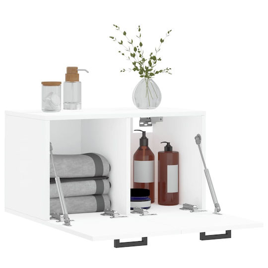 vidaXL Badezimmerschrank B60xT36.5xH35cm Weiß