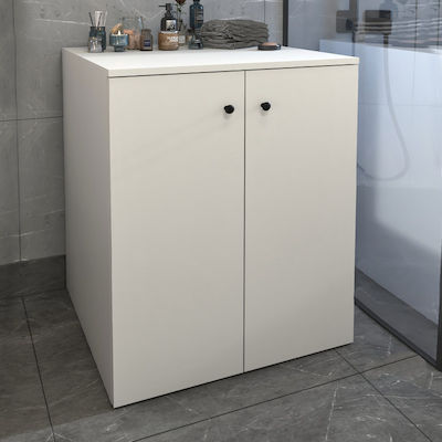 Megapap Laundry Bathroom Cabinet L70xD66xH90cm Gray