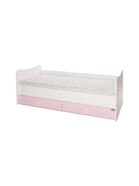 Lorelli Πολυμορφική Κούνια Combo White / Orchid Pink με Συρτάρι