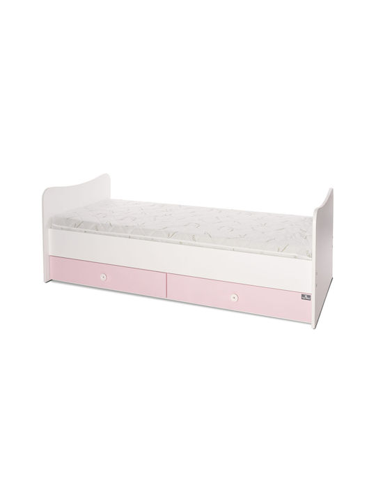 Lorelli Πολυμορφική Κούνια Combo White / Orchid Pink με Συρτάρι