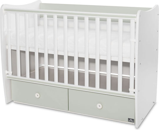 Lorelli Crib Matrix White / Milky Green
