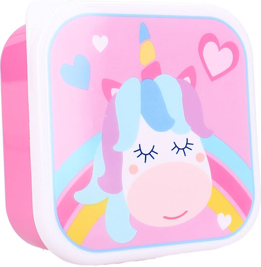 Vadobag Unicorn Plastic Kids' Lunch Set Unicorns Multicolour