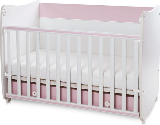 Lorelli Cabriolet Patut Copii Dream Alb / Roz Orhidee Cu Sertar