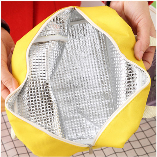 Aoke Geantă Izotermică de Prânz de Mână pentru Școală Galben 20.5 x 13.5 x 20.5cm