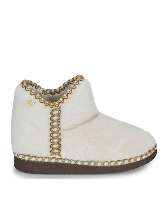 Kinderhausschuhe Stiefel Weiß