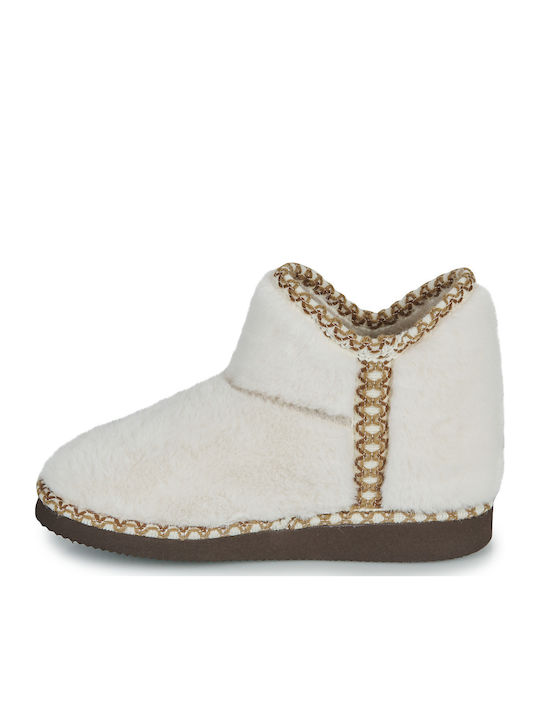 Kinderhausschuhe Stiefel Weiß