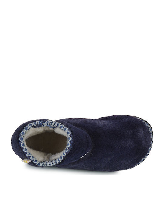 Kids Slippers Boots Blue