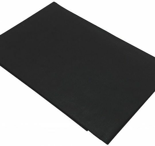 Le Blanc Cearșaf Super dublu 220x240cm. Cotton Line Negru