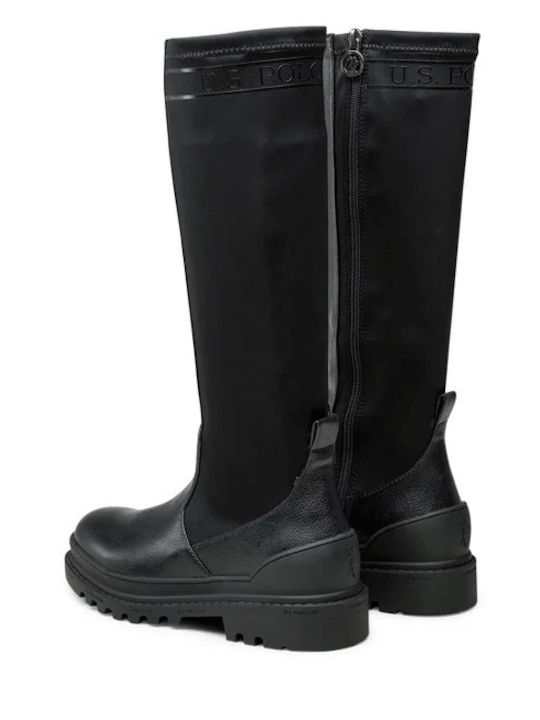 U.S. Polo Assn. Synthetic Leather Women's Boots Black