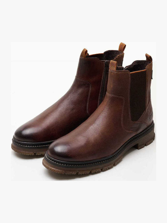 Leather Brown Men's Boots Anatomical
