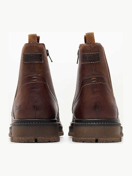 Leather Brown Men's Boots Anatomical